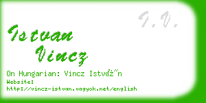 istvan vincz business card